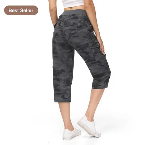 This Week's Special Price💥Women's Lightweight Hiking Capris: Quick-Dry, 6 Pockets, Loose Fit