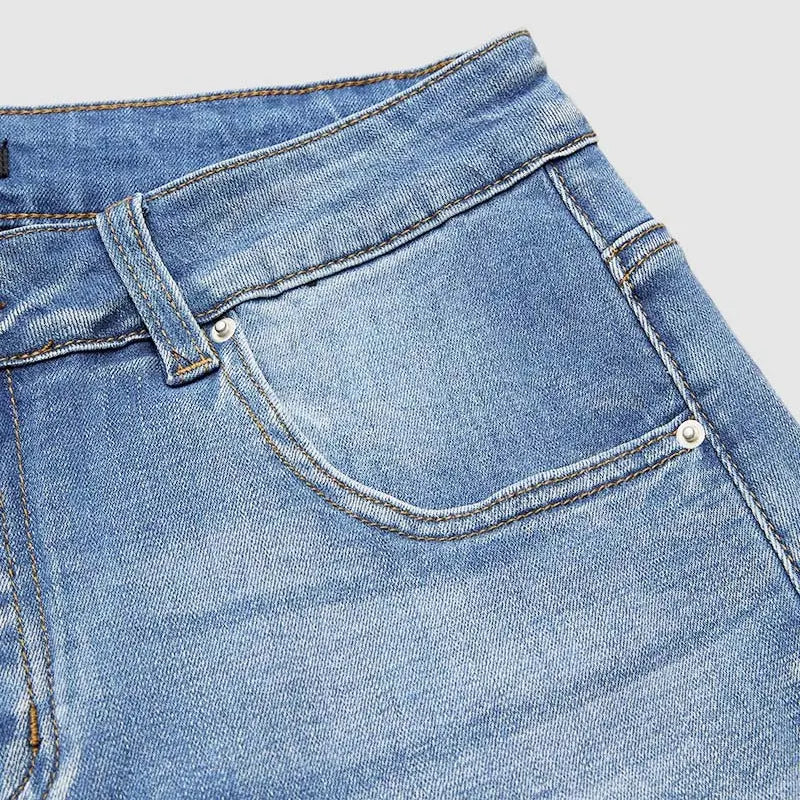 Flamingals Embroidery Mid Waist Bermuda Shorts Womenswear Summer Vibes