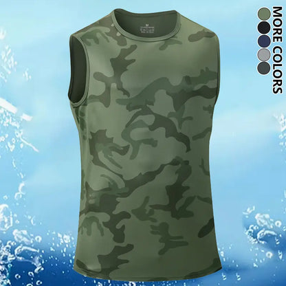 Men's Camo Sleeveless Tank Top
