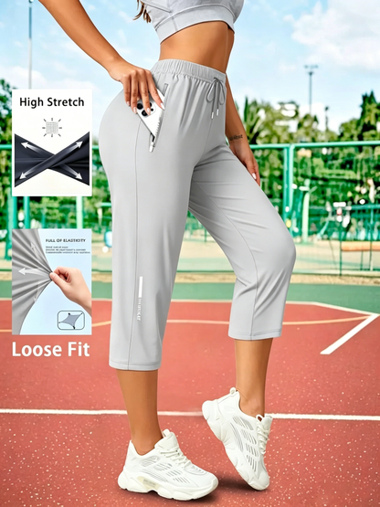 Women's Capris Pants - Loose Fit