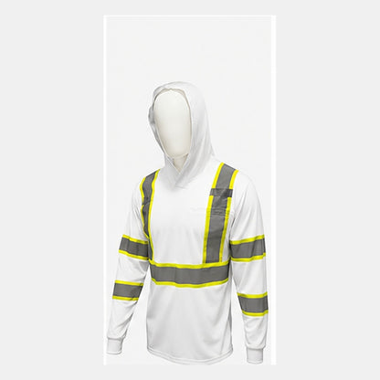 High Visibility Hoodie Long Sleeve Safety Shirt - 10 Pack