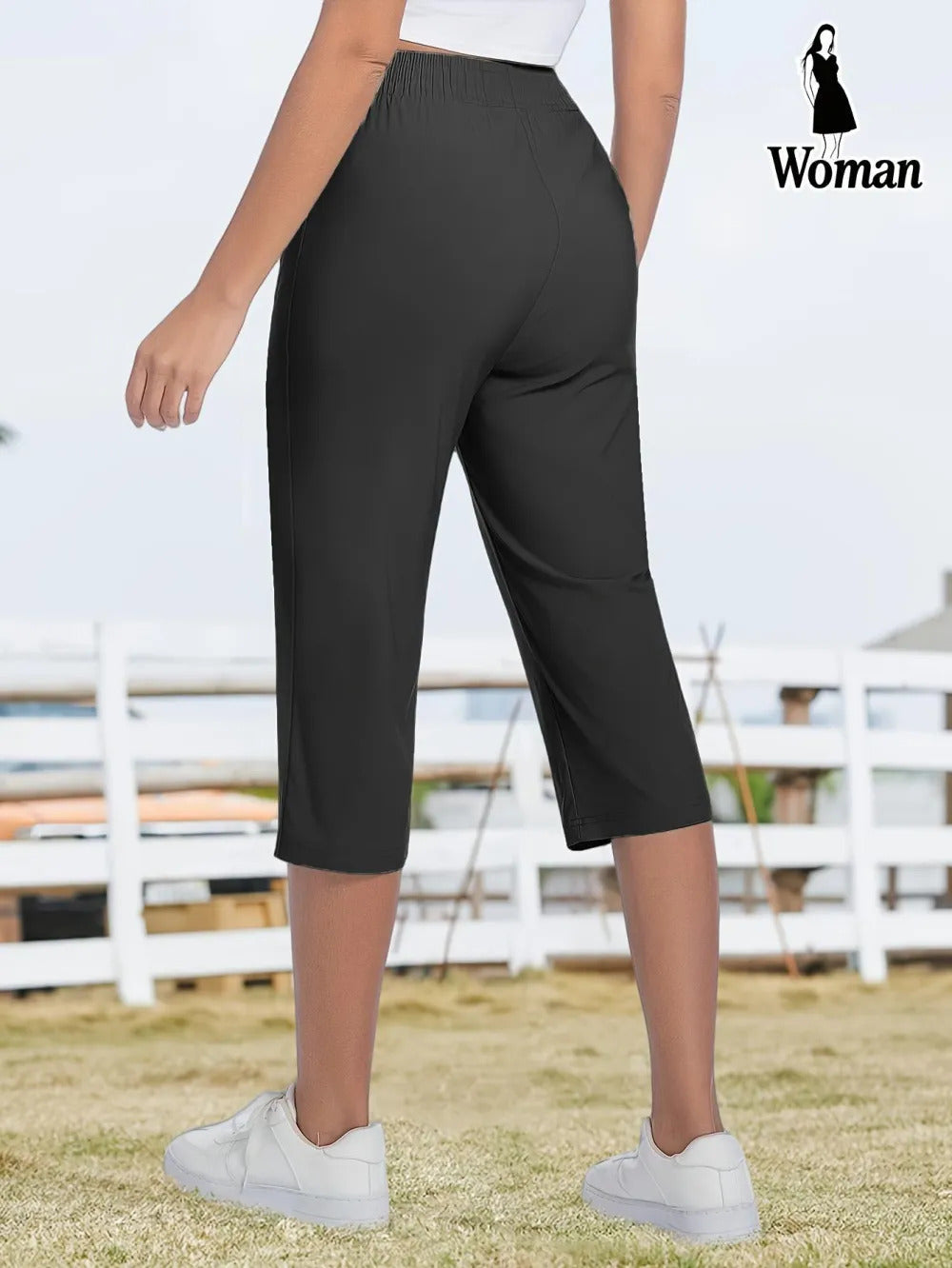 Women's Capris Pants - Loose Fit