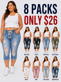 🔥8-PACK JEANS(each color*1)