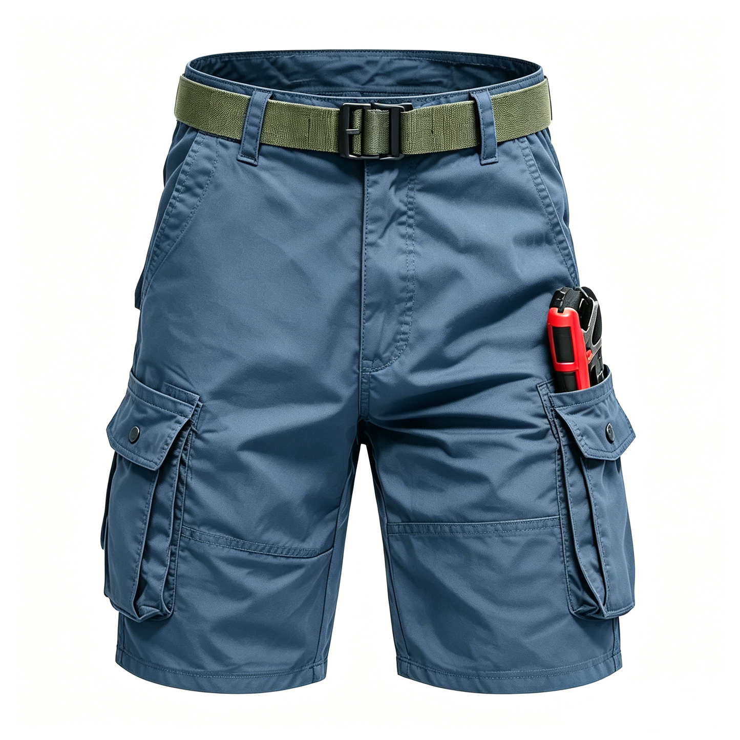 Men Multi-Pocket Tactical Cargo Shorts, Wrinkle Resistant Breathable Hiking Golf Outdoor