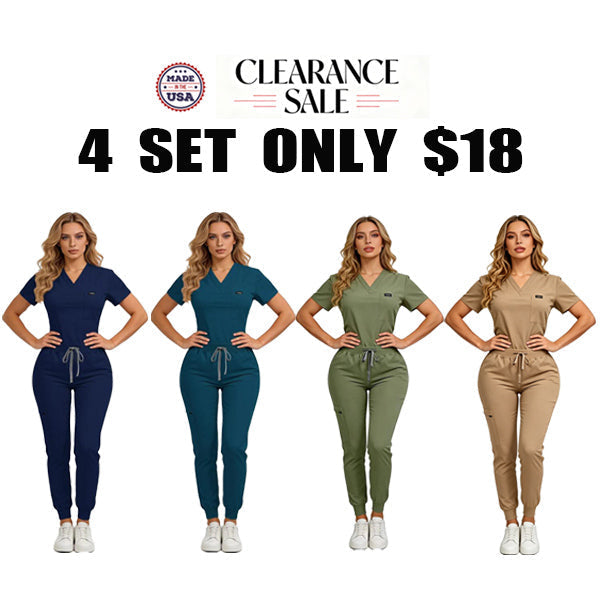 Women's Daily Wear Two-Piece Outfit, Anti-Pilling Lightweight Breathable Multi-Pocket Top & Side Pocket Jogger Pants