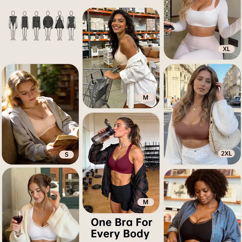 🔥 BESTSELLER | 10PCS $27.99 | Women Jelly Bras Wirefree Full Coverage