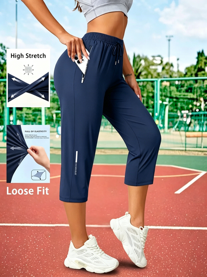 Women's Capris Pants - Loose Fit