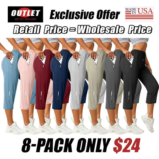 Women's Capris Pants - Loose Fit