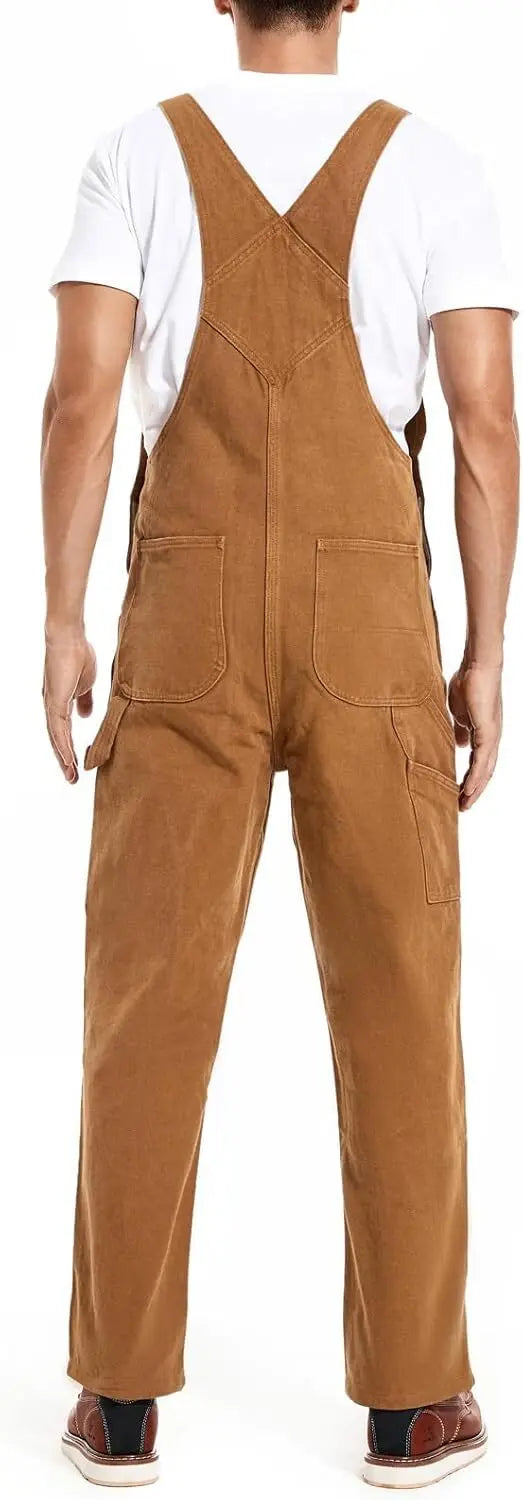 🔥Men's 4-Pack Flex Denim Bib Overalls — Adjustable & Utility Ready