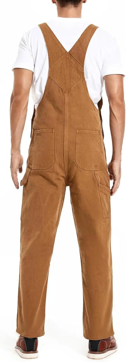 🔥Men's 4-Pack Flex Denim Bib Overalls — Adjustable & Utility Ready