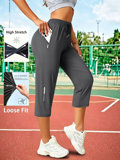 Women's Capris Pants - Loose Fit