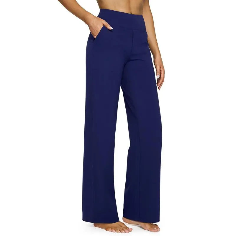 ✨ Women’s High-Waisted Wide-Leg Pants with Pockets | Flattering Fit & All-Day Comfort