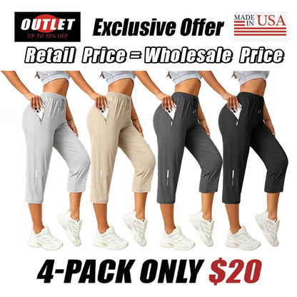 Women's Capris Pants - Loose Fit