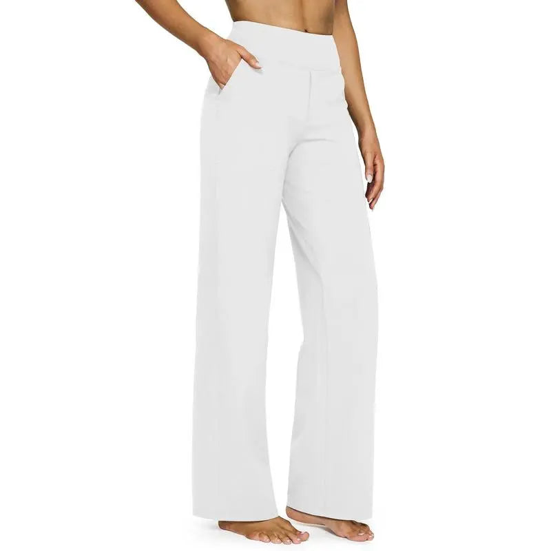 ✨ Women’s High-Waisted Wide-Leg Pants with Pockets | Flattering Fit & All-Day Comfort