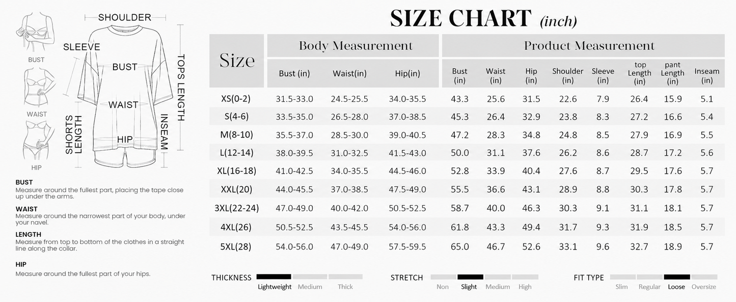 Crewneck Two-Piece Set For Women Summer Casual Oversized Split Hem Shirts & Side Pocket Biker Shorts