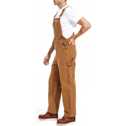 🔥CLEARANCE SALE🔥Men's Heavy-Duty Denim Bib Overalls – Adjustable Straps & Utility Pockets