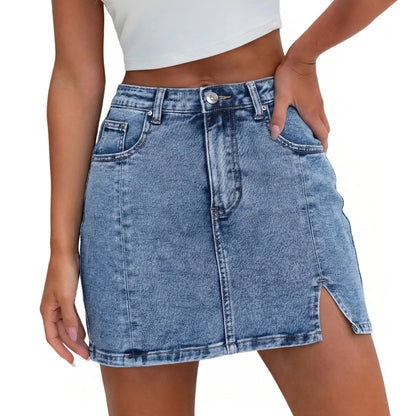 👖✨ Women’s High-Waisted Denim Skort – Mini Skirt Vibes with Shorts Comfort! 🔥💃