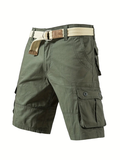 Men Multi-Pocket Tactical Cargo Shorts, Wrinkle Resistant Breathable Hiking Golf Outdoor