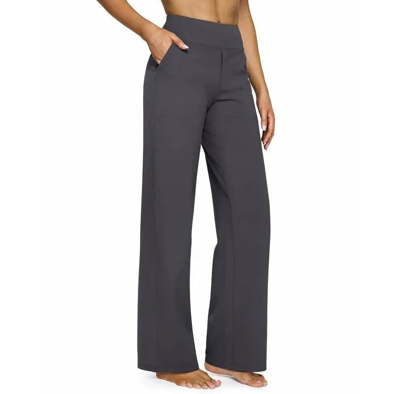 ✨ Women’s High-Waisted Wide-Leg Pants with Pockets | Flattering Fit & All-Day Comfort