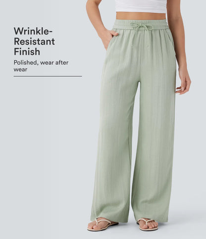 Women's Loose Drawstring Breathable Summer Casual Linen Pants