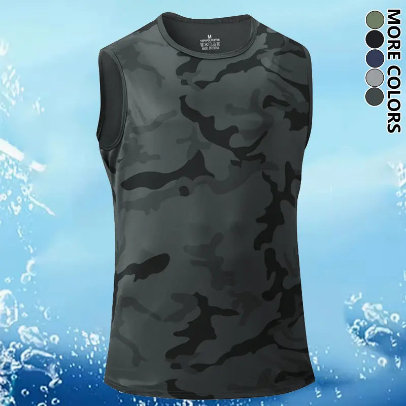 Men's Camo Sleeveless Tank Top