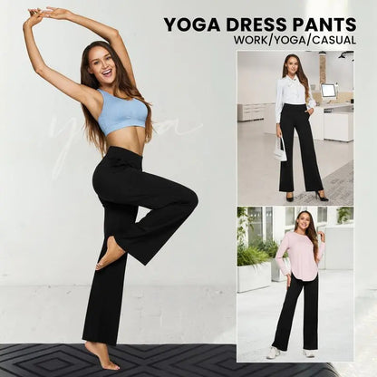 ✨ Women’s High-Waisted Wide-Leg Pants with Pockets | Flattering Fit & All-Day Comfort