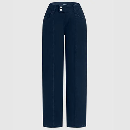 Mid Rise Straight Leg Pants for Women